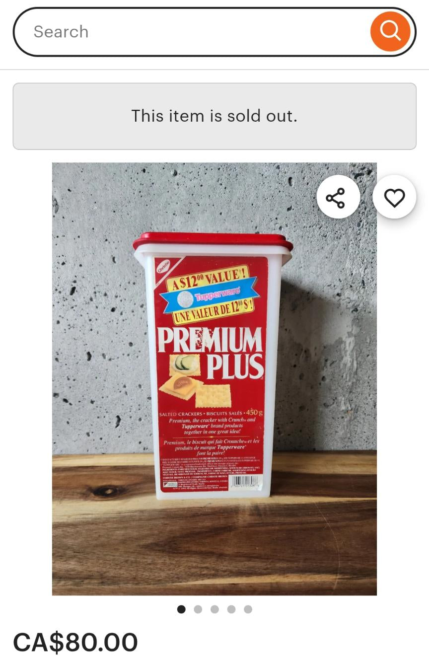RARE Nostalgic 90s Tupperware/Premium Plus Promo