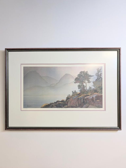 Beautiful Limited-Edition Lithograph "From Lions Bay" by Canadian artist Bonny Roberts