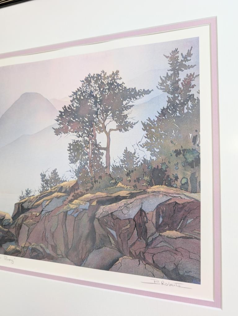 Beautiful Limited-Edition Lithograph "From Lions Bay" by Canadian artist Bonny Roberts