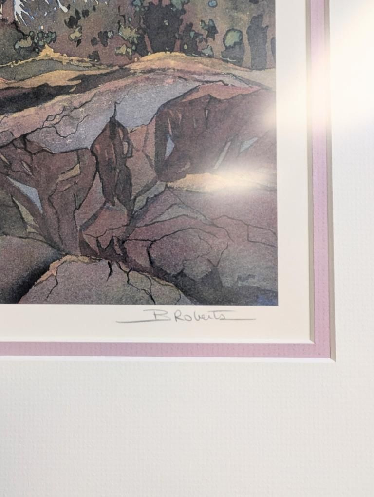 Beautiful Limited-Edition Lithograph "From Lions Bay" by Canadian artist Bonny Roberts