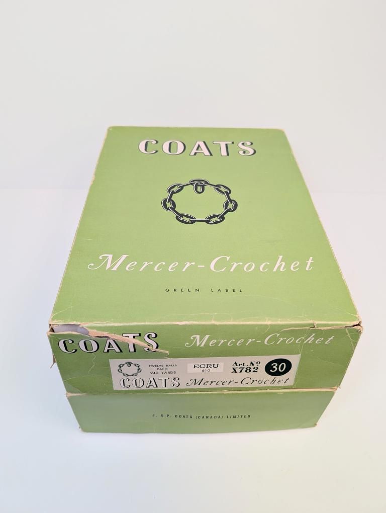 Two FULL Boxes of Coats Mercer-Crochet Green Label 100% Cotton (1974)
