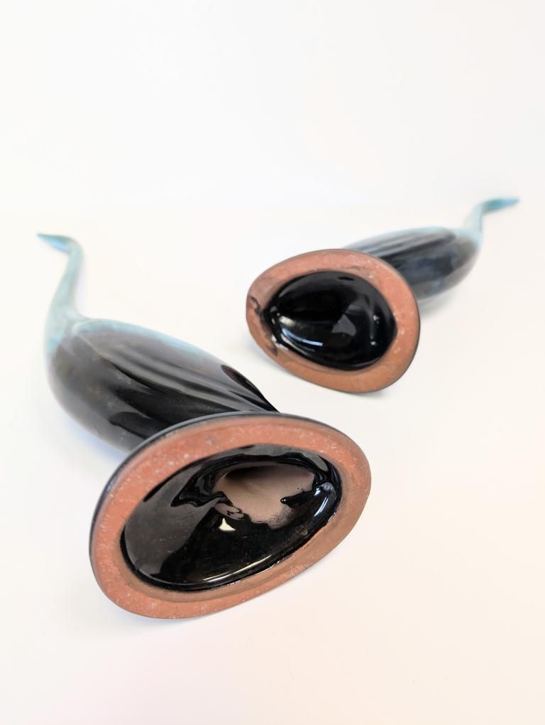 Vintage Blue Mountain Pottery Cranes (pair)