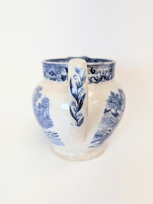 Gorgeous Unmarked Blue Willow 5" Pitcher