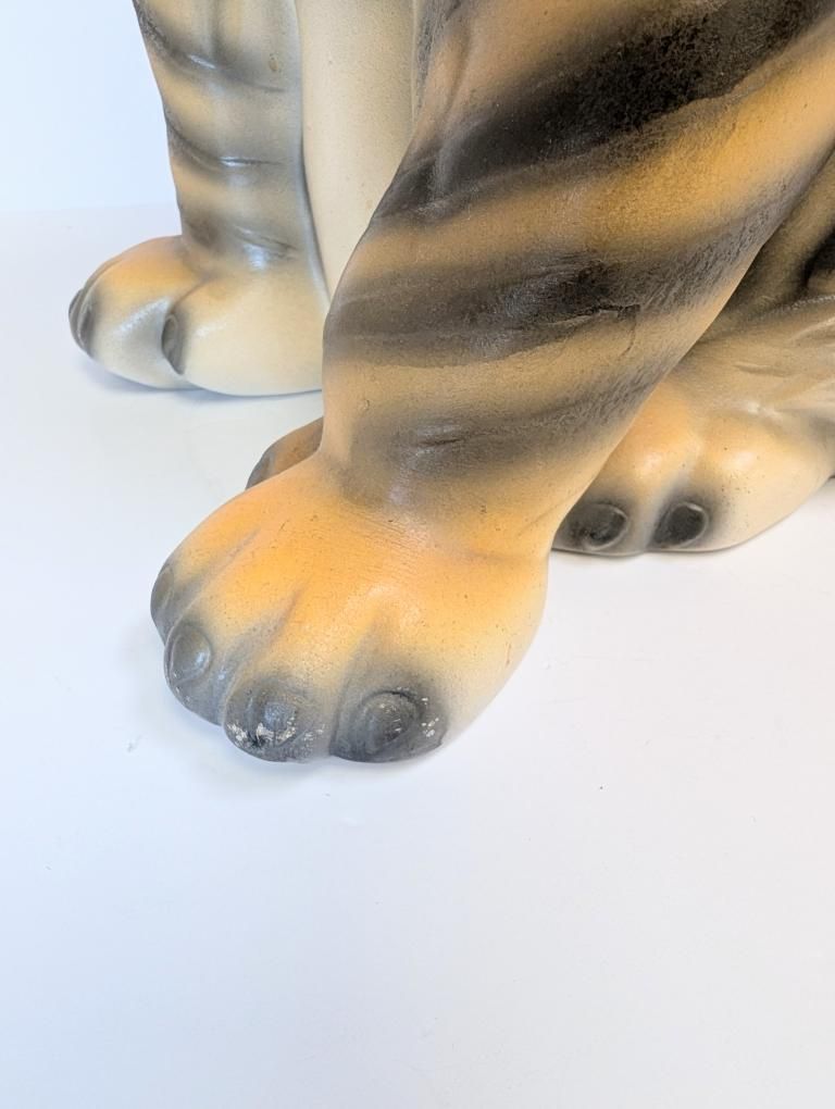 70s Ceramic Craft 14.5" Tiger Sculpture
