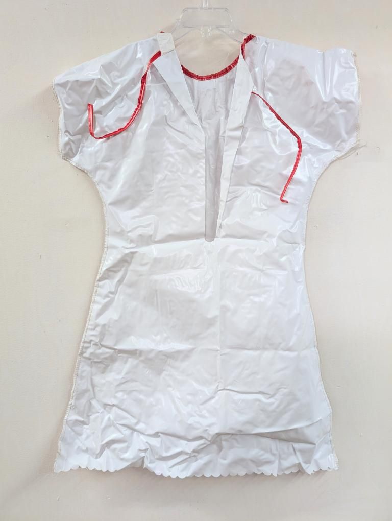 1980s Ben Cooper Strawberry Short Cake Halloween Costume Vinyl Gown