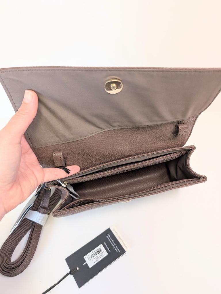 Matt & Nat Emi + Motiv - Purity Wallet + Crossbody Purse in Chocolate