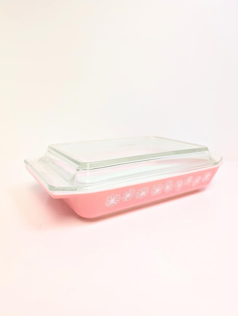 Pink Daisy Pyrex