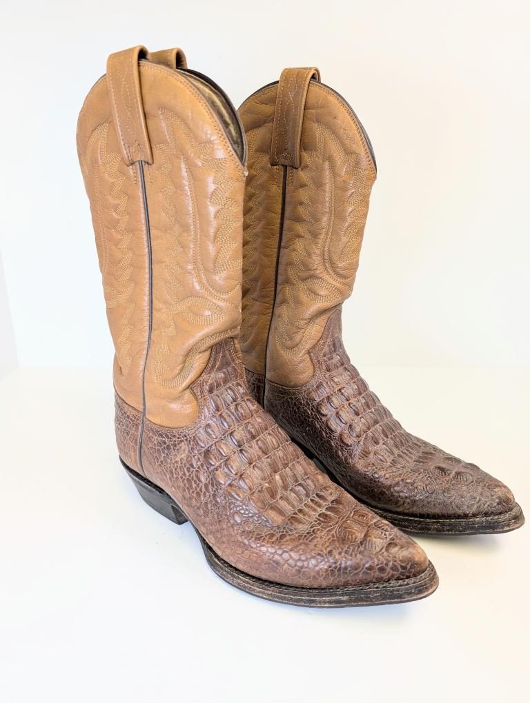 Textured Alligator Rancho Boots Mexican Size 24