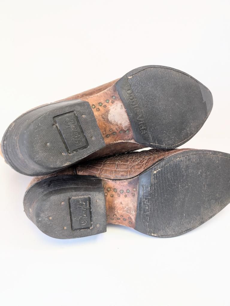 Textured Alligator Rancho Boots Mexican Size 24
