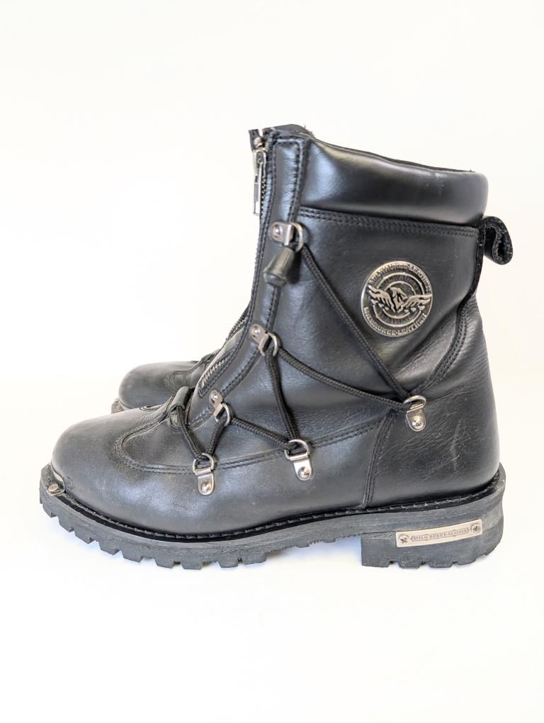 Milwaukee Leather Men's 8.5 Dual Zipper Lock Boots