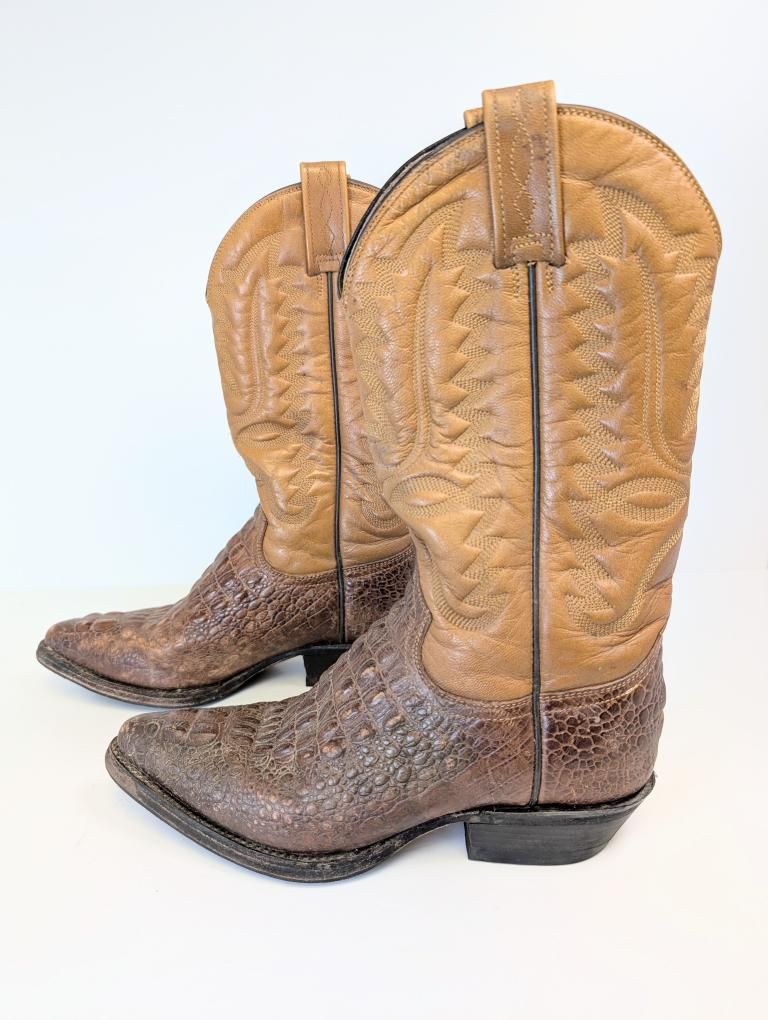 Textured Alligator Rancho Boots Mexican Size 24