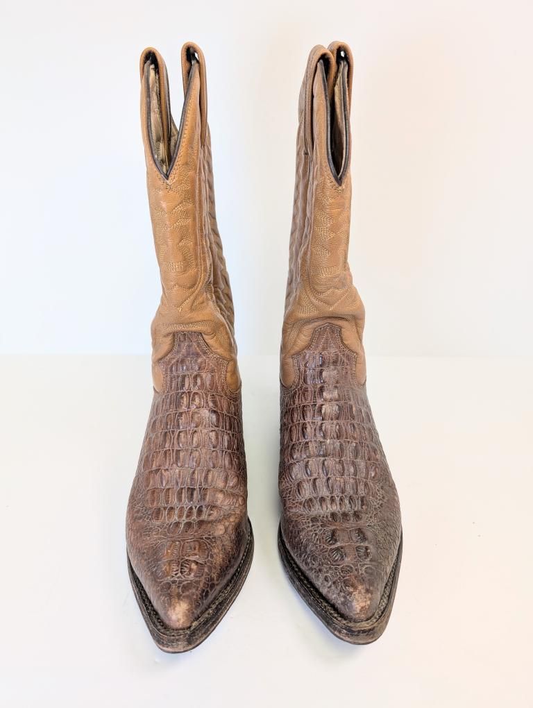 Textured Alligator Rancho Boots Mexican Size 24
