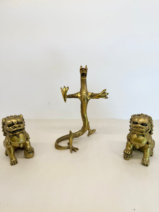 Chinese Handmade Brass Dragon