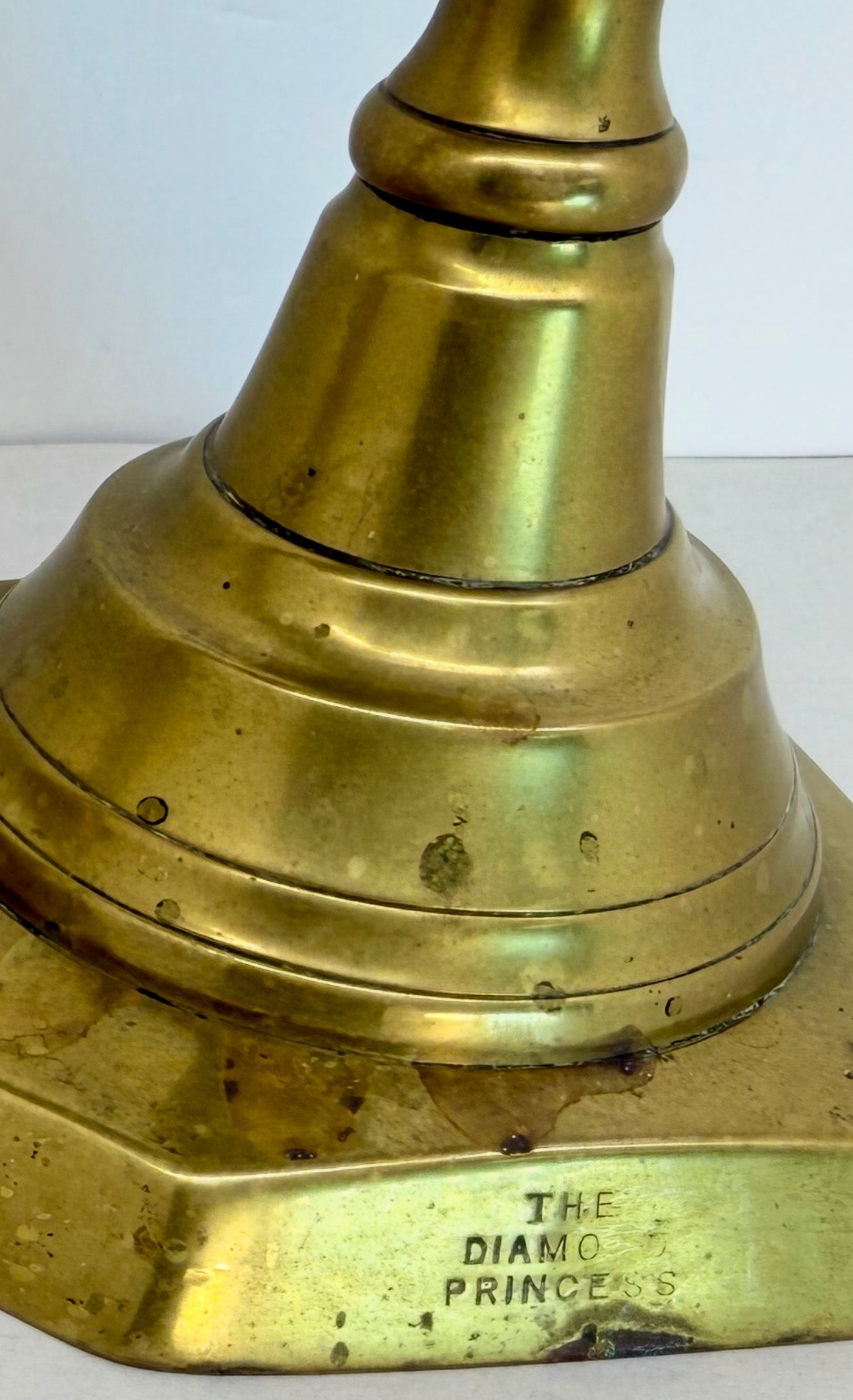 Vintage brass candlestick holders set