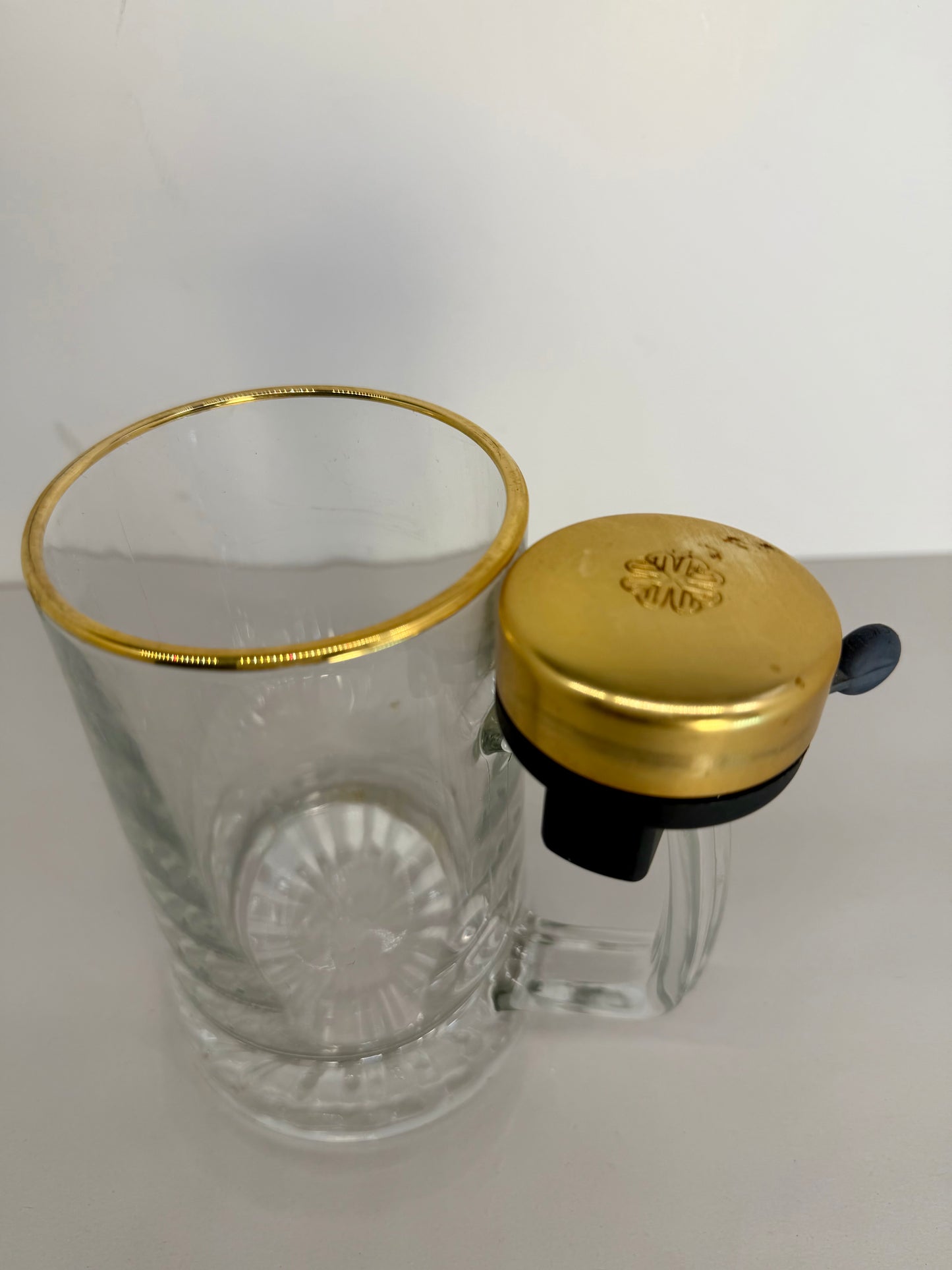 Shamrock Beer Stein with Bell Ringer
