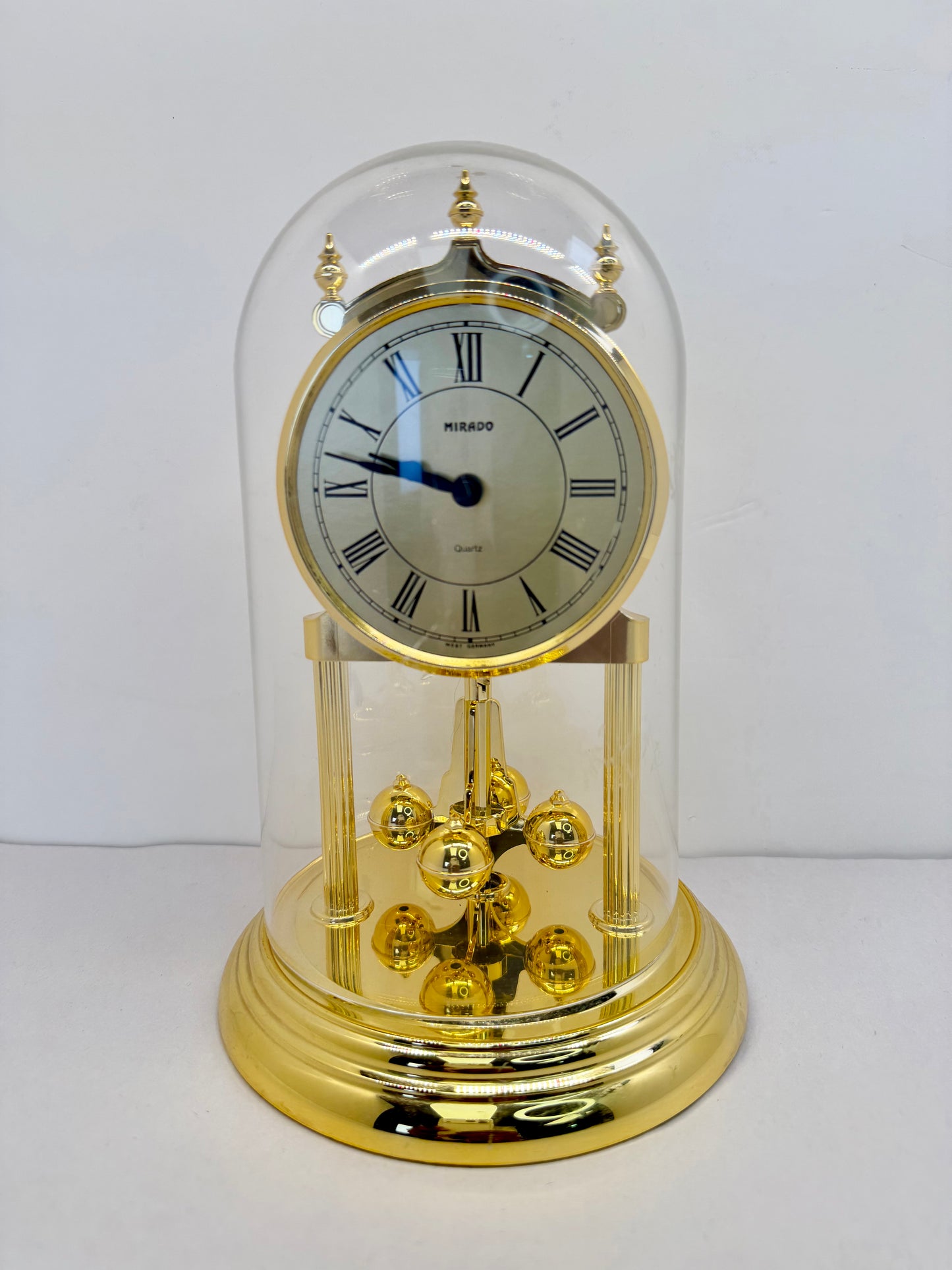 Mirado Dome Clock Gold Tone