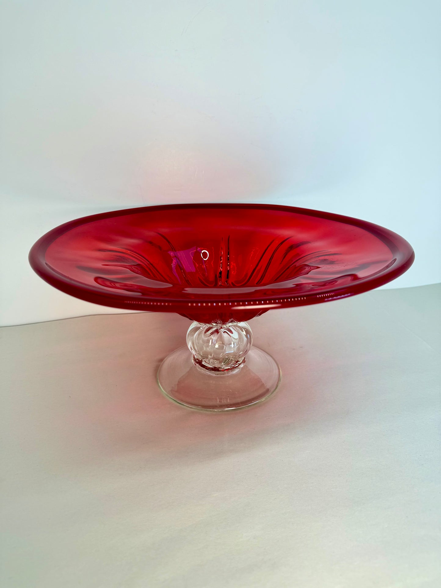 Pairpoint Ruby Red Glass Base
