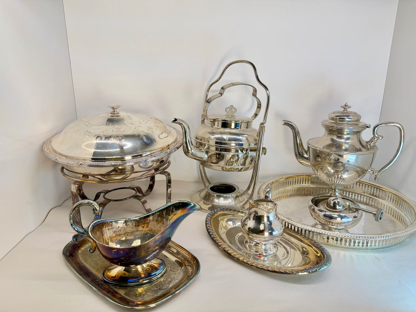 Tea Set Silver Soldered