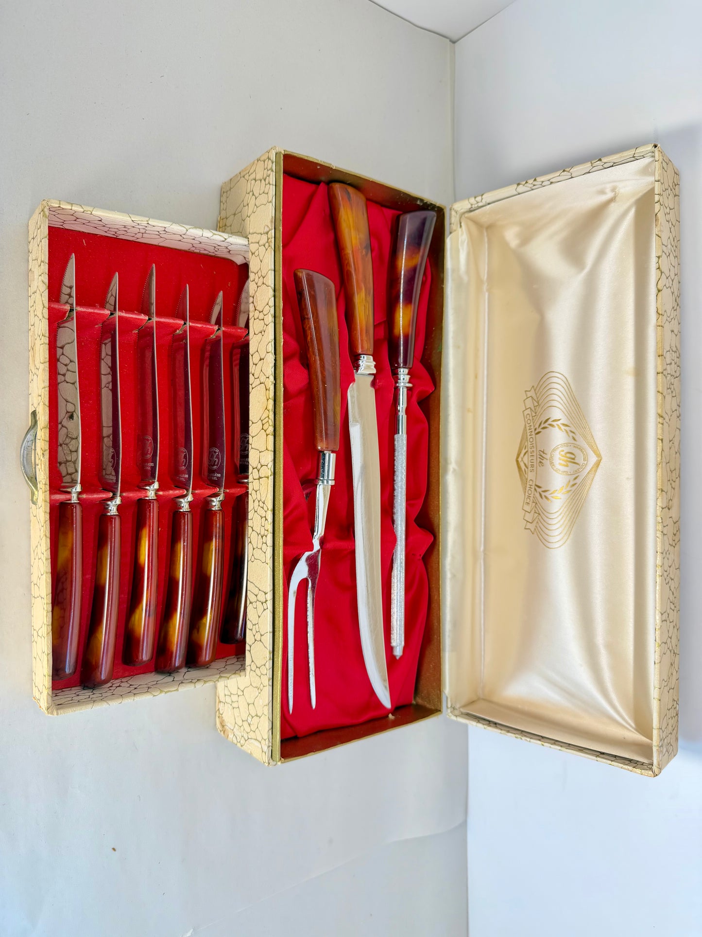 Steak Carving Set Knives Fork Tool