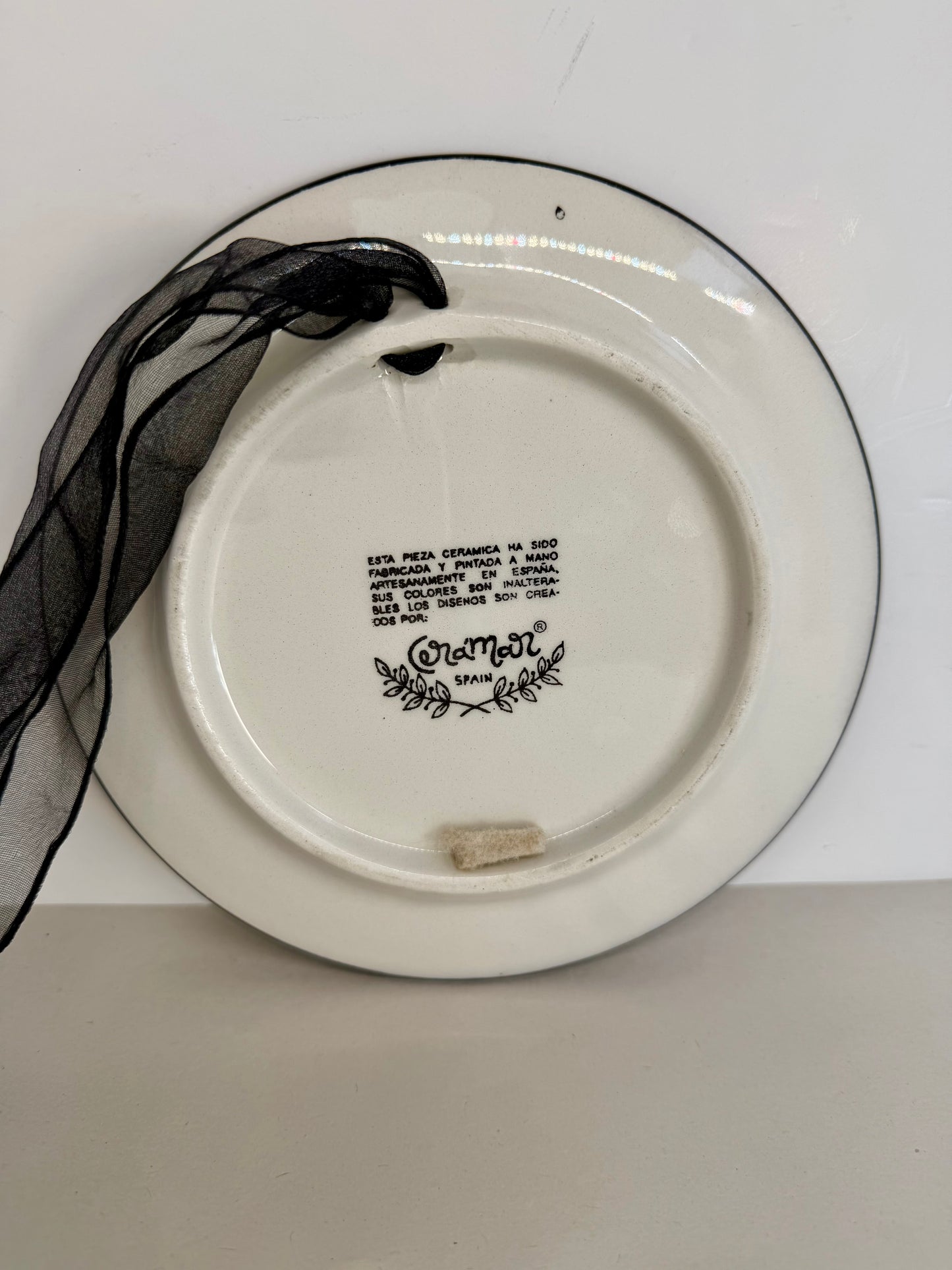 Joan Miro Style Ceramic Wall Plate
