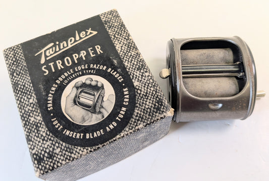Vintage Henry boker hair clippers and twinplex stropper razor edge
