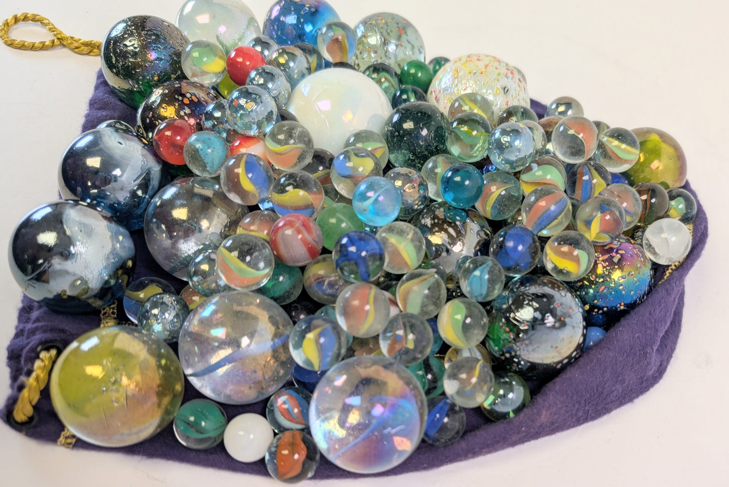 159 assorted marbles