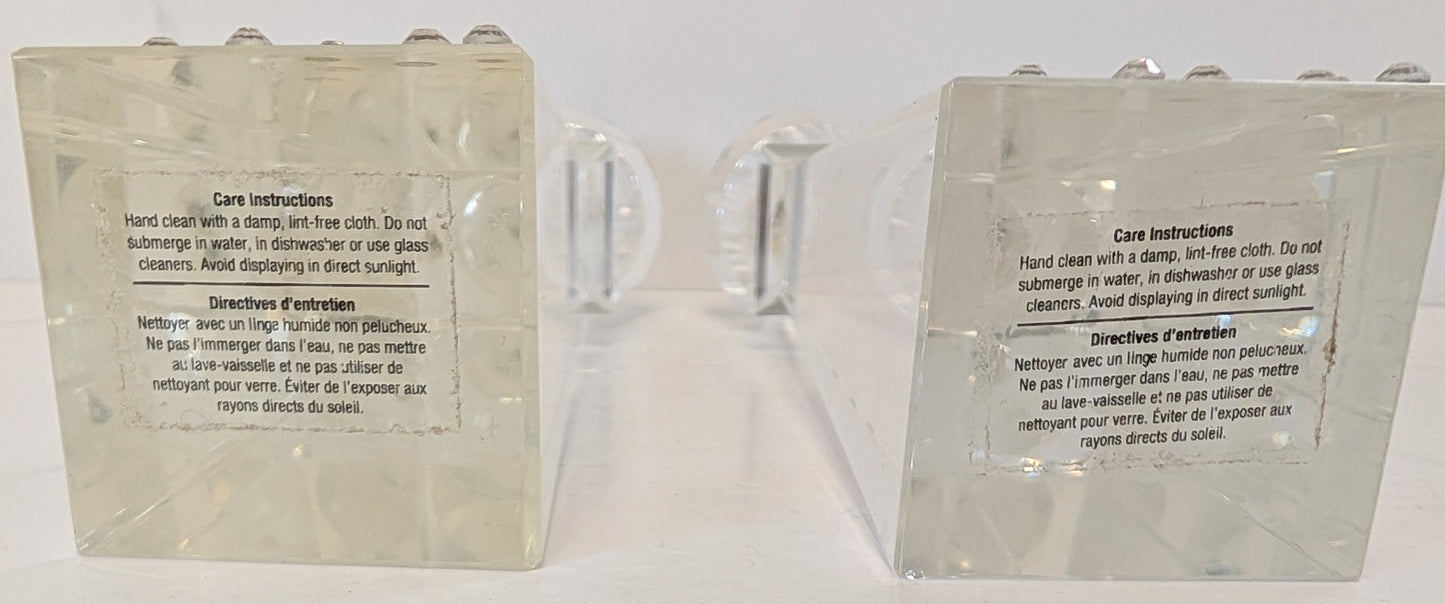 Pair of Crystal candle holders