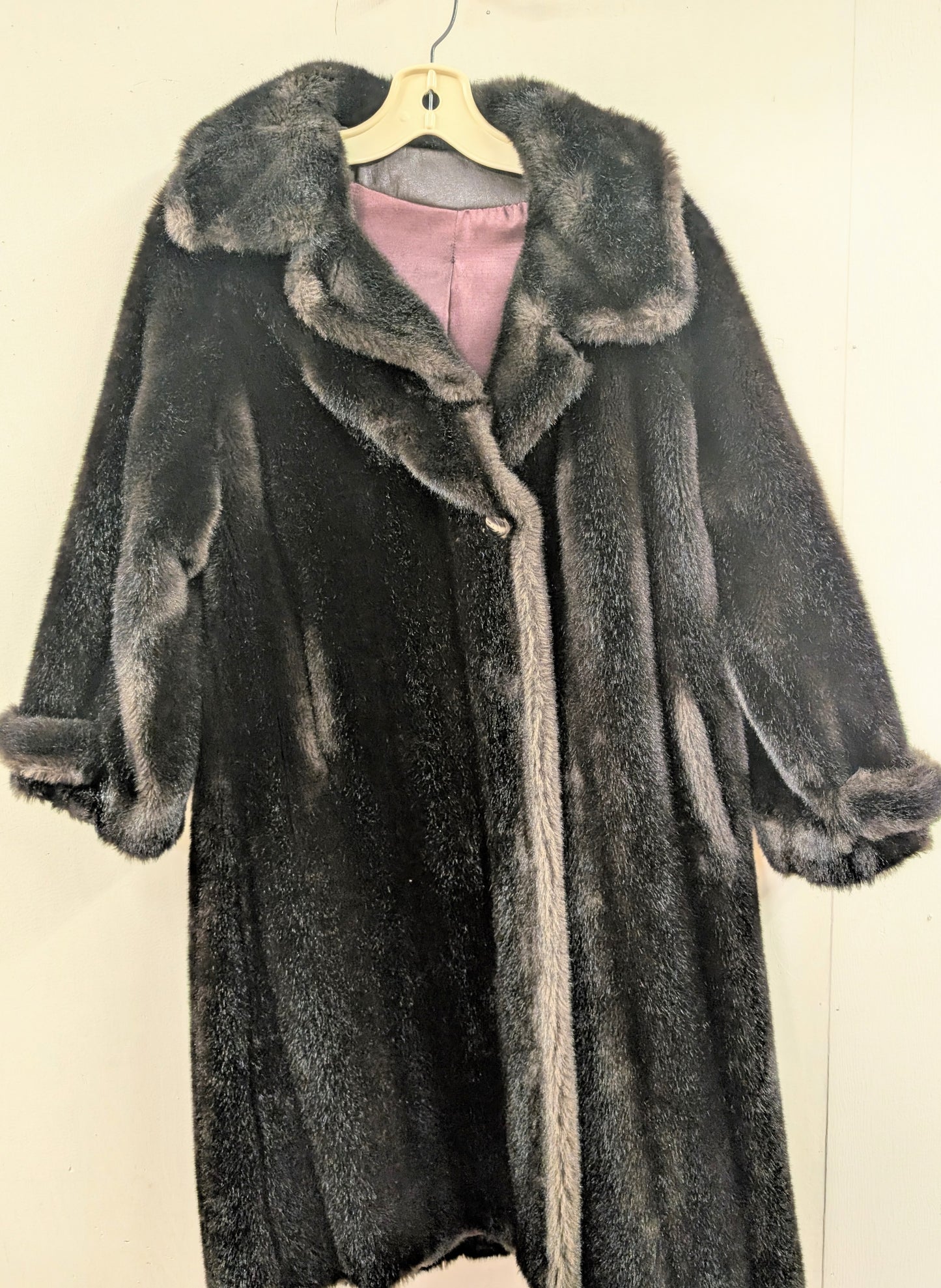 Sterling stall vintage Brown faux fur coat