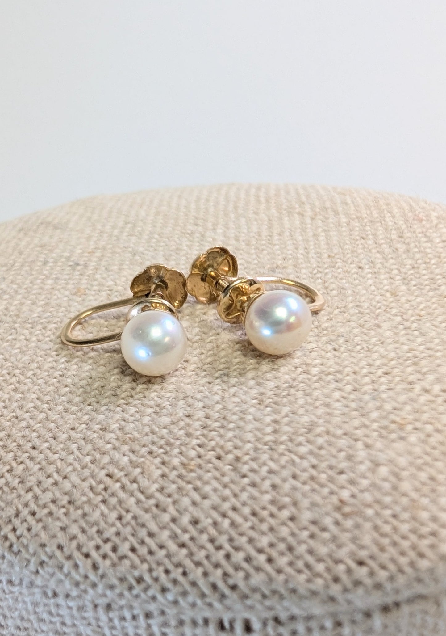 14k pearl earrings