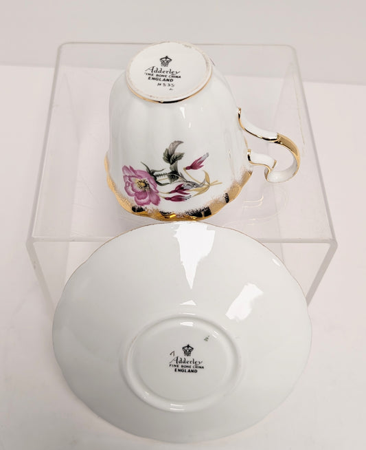 Adderley, teacup and saucer