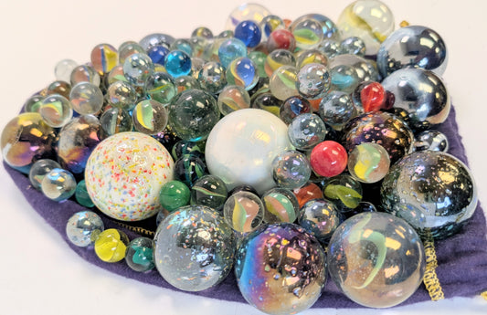 159 assorted marbles