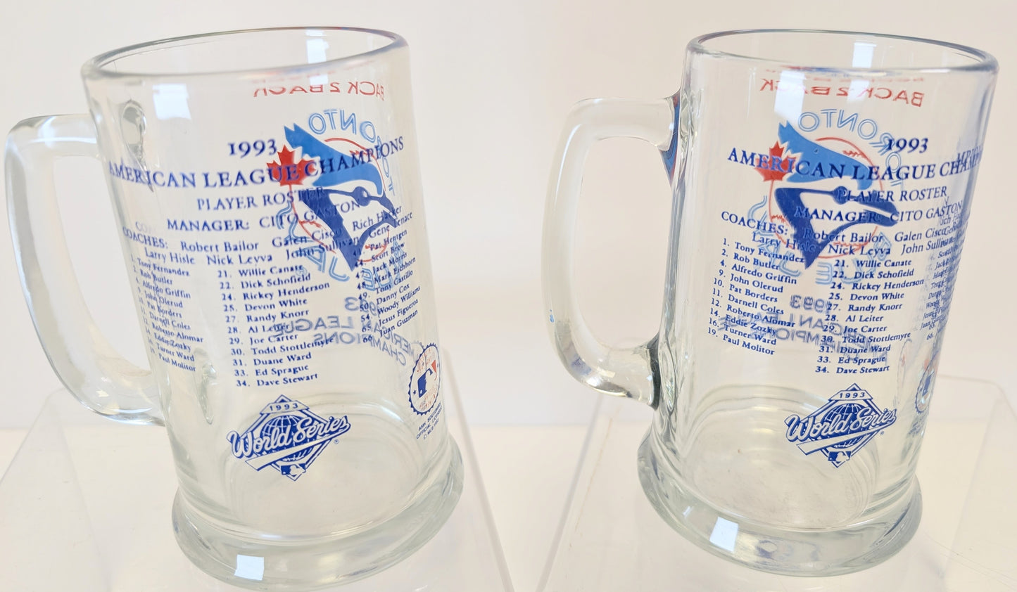 1993 blue jay championship mugs