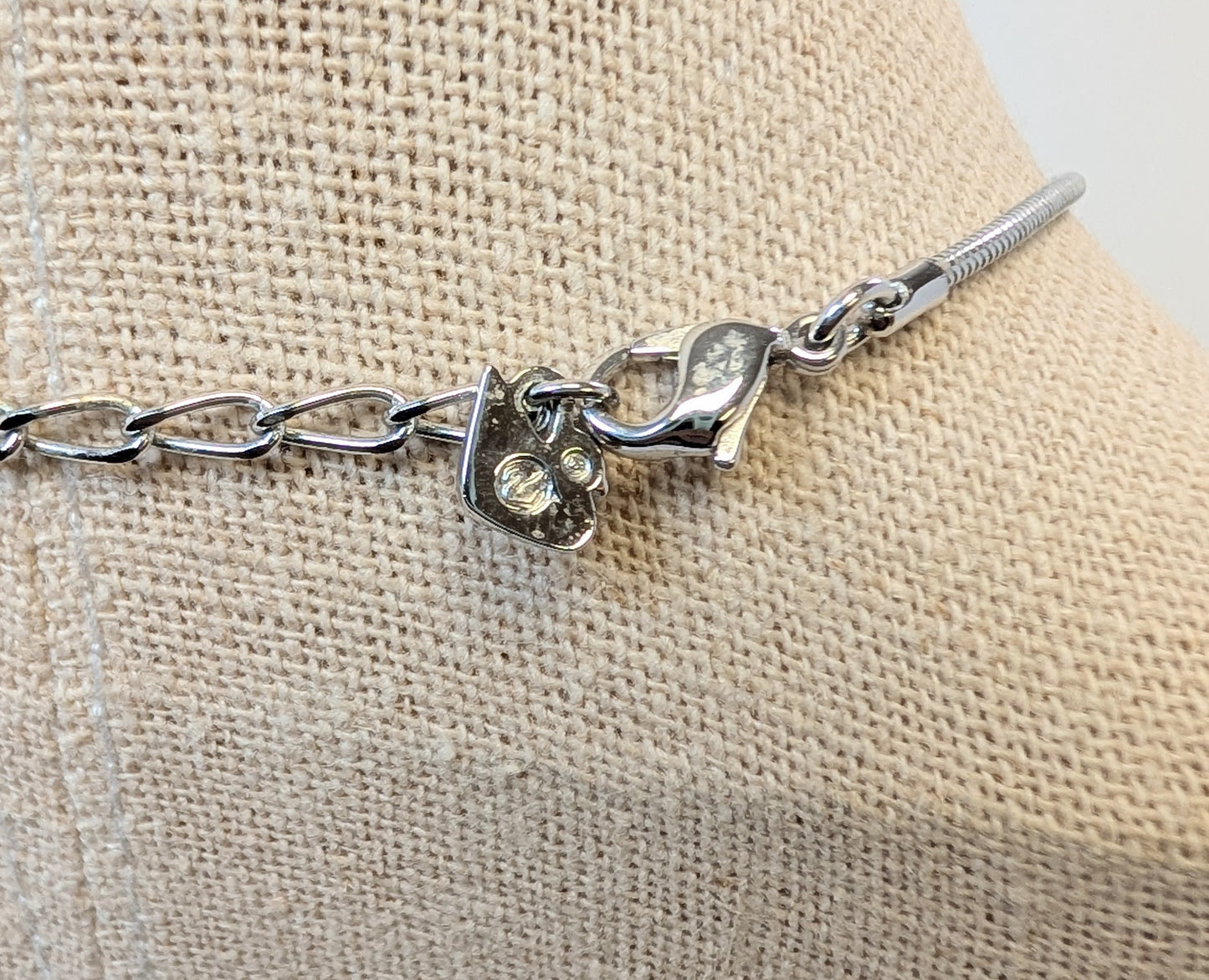 Swarovski signed swan crystal necklace