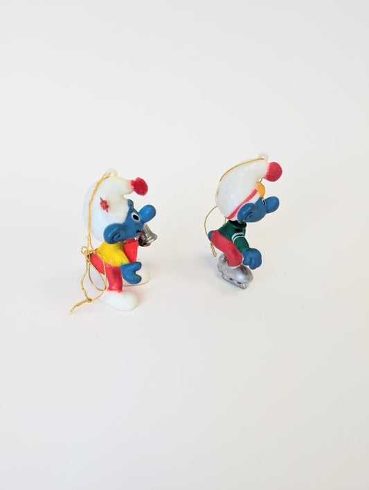 80s Christmas Smurf Ornaments