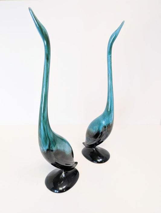 Vintage Blue Mountain Pottery Cranes (pair)