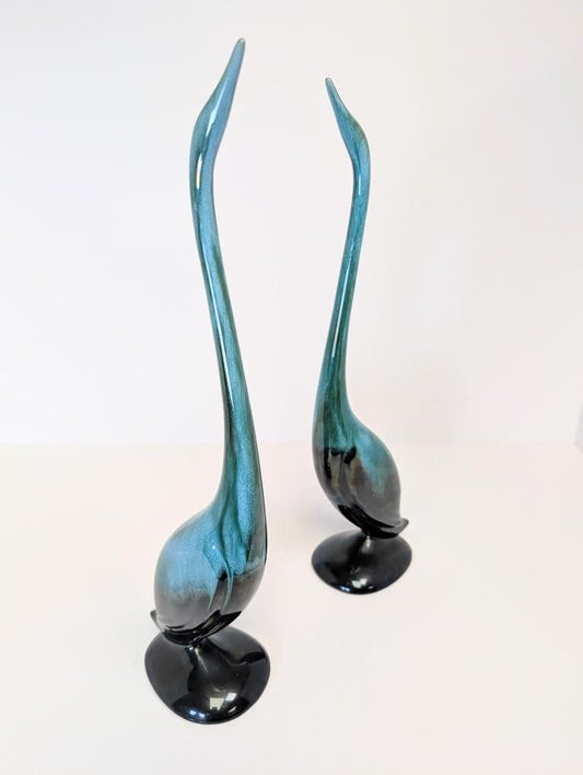 Vintage Blue Mountain Pottery Cranes (pair)