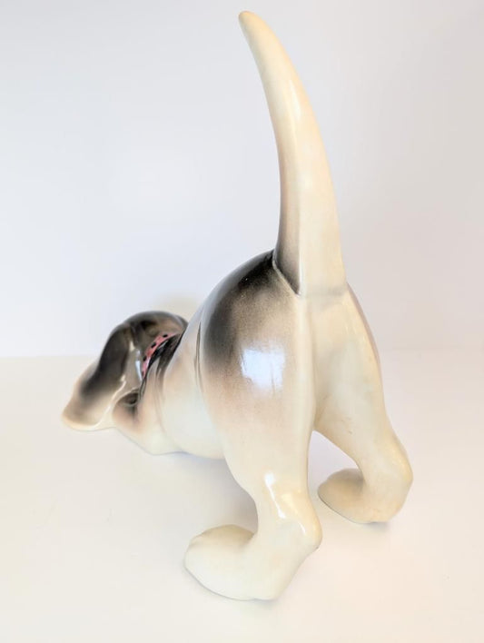 Charming Large Vintage 18" Ceramic Craft Dog Statue