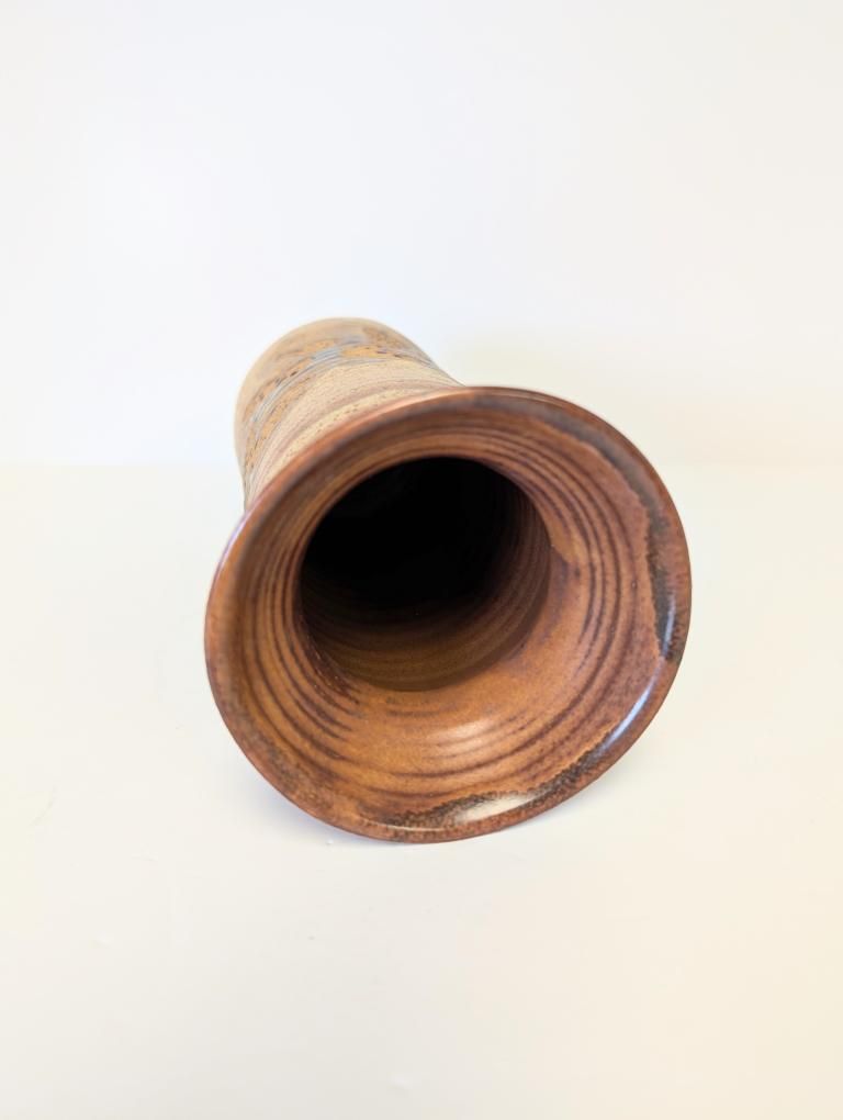 Beautifully Handcrafted Signed Studio Art Pottery Vessel, Canadian
