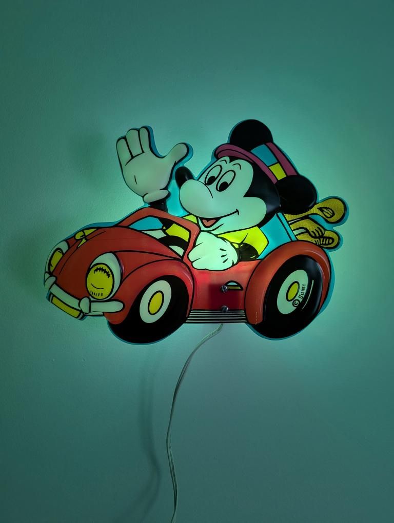 Vintage Disney Mickey Mouse Night Light Lamp