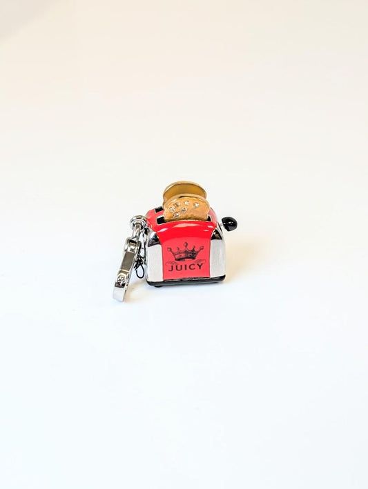 Juicy Couture Red Toaster Charm with Original Box