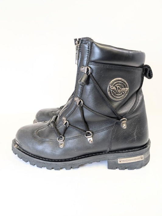 Milwaukee Leather Men's 8.5 Dual Zipper Lock Boots