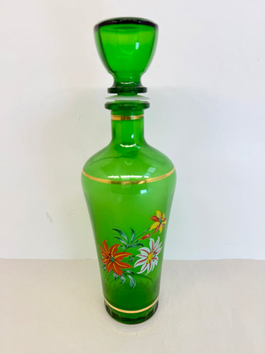 Italian Art Emerald Green Glass