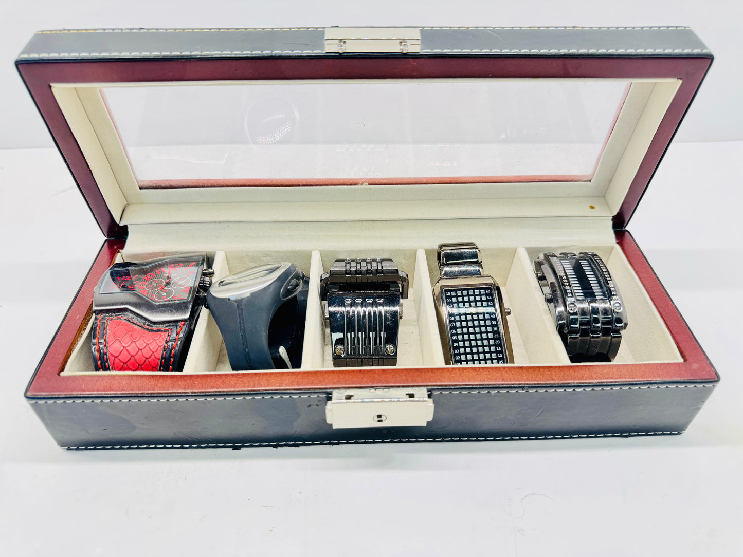 Watch Box with 5 brand new Watches for Men