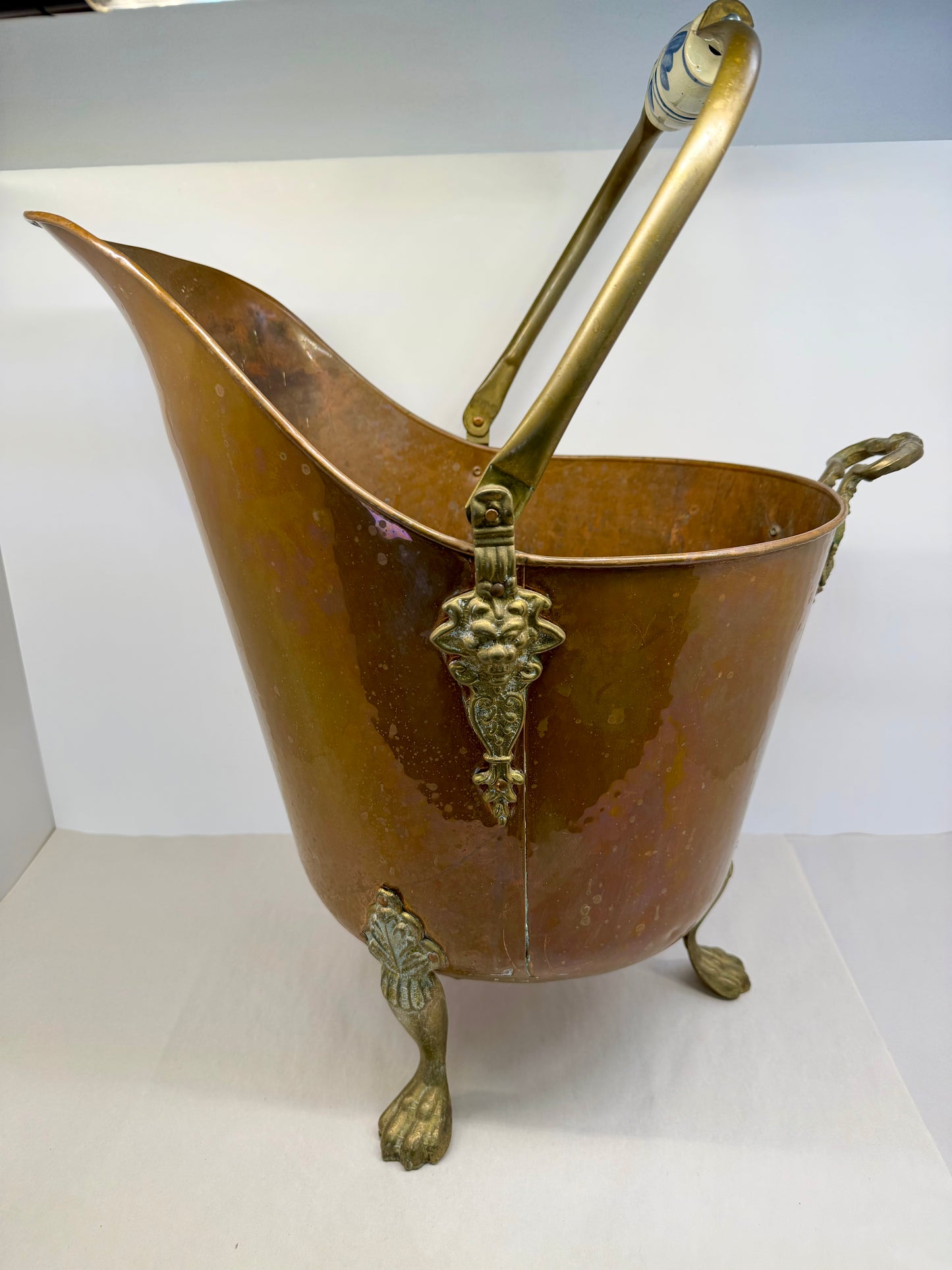 Brass & Copper Coal Scuttle