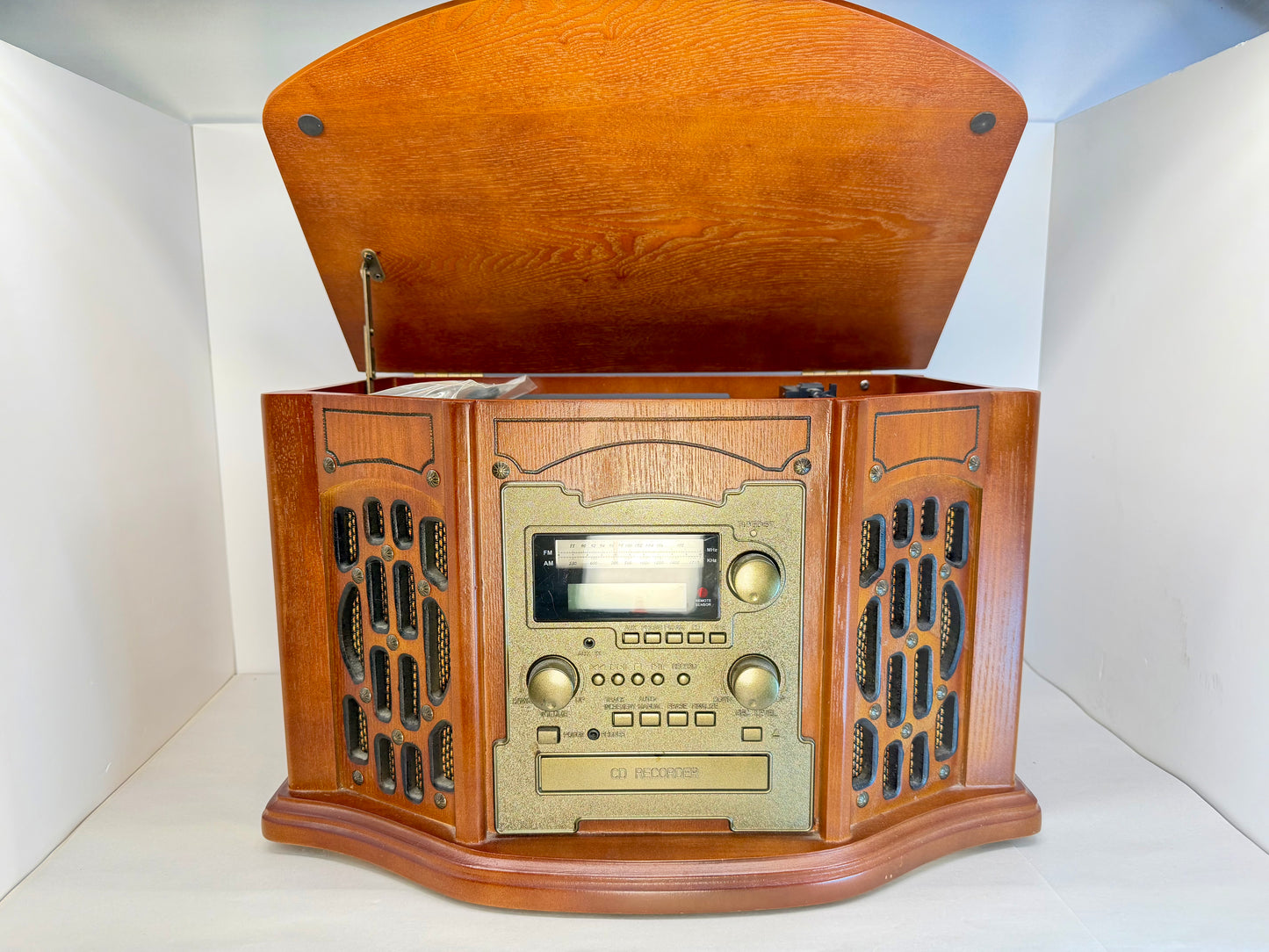 Wooden Music Center Record, CD, Cassette, Radio