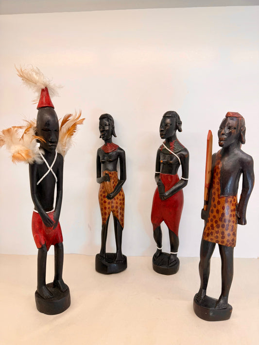 TRIBAL AFRICAN WOODEN STATUES