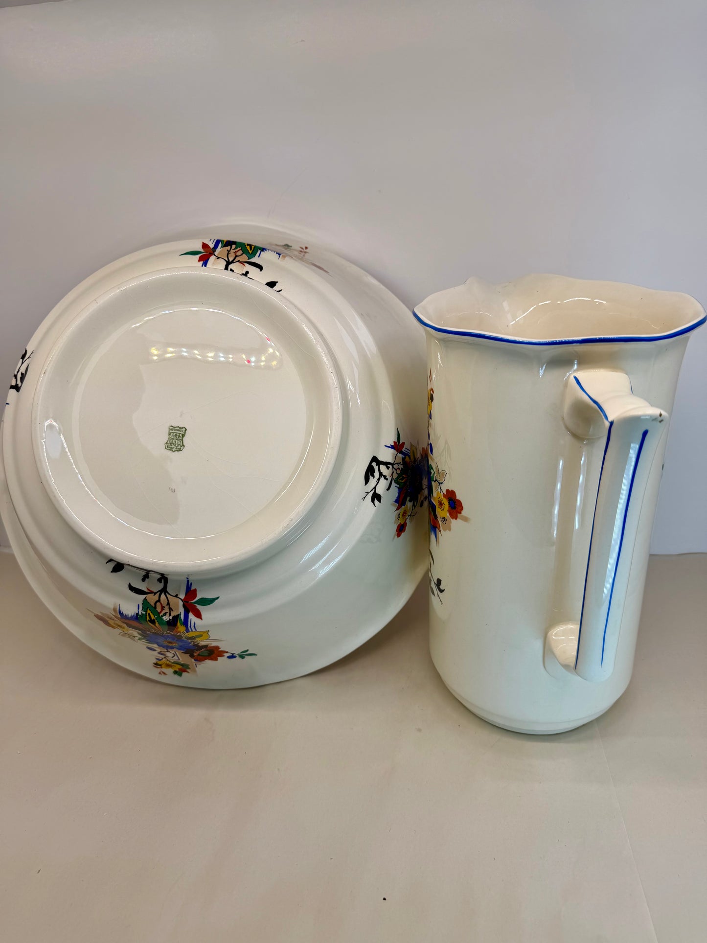 NEWHALL PITCHER BASIN BOWL