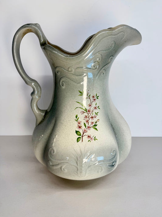 Wash Pitcher Water Blue Floral