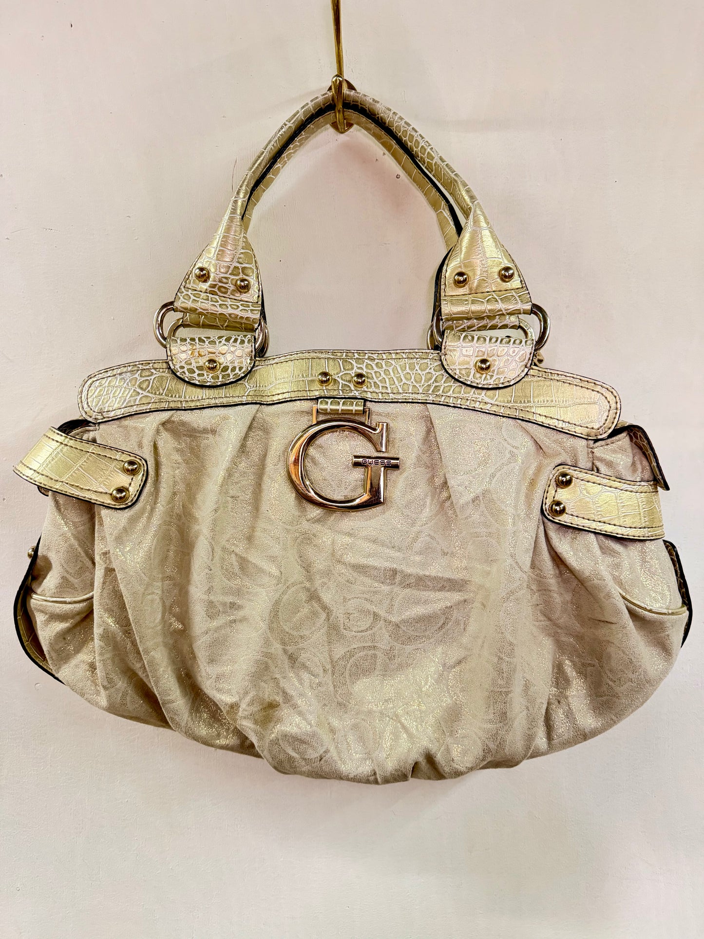 Guess metallic shoulder bag