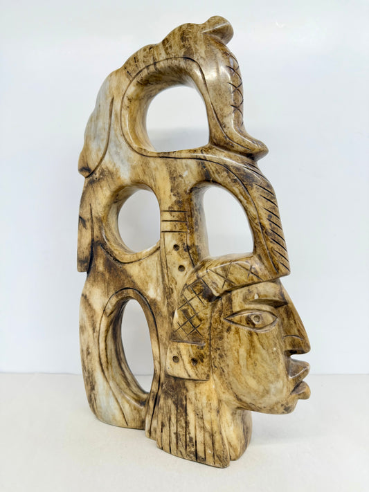 Vintage Carved Marble Stone